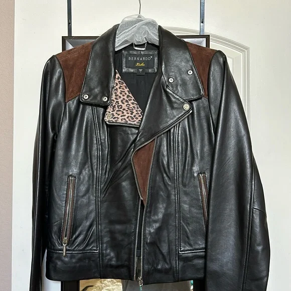NWOT Bernardo Leather Jacket - Picture 1 of 13